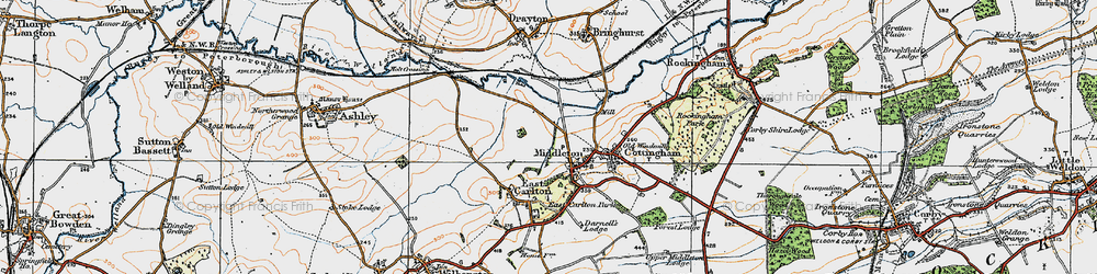 Old map of Middleton in 1920