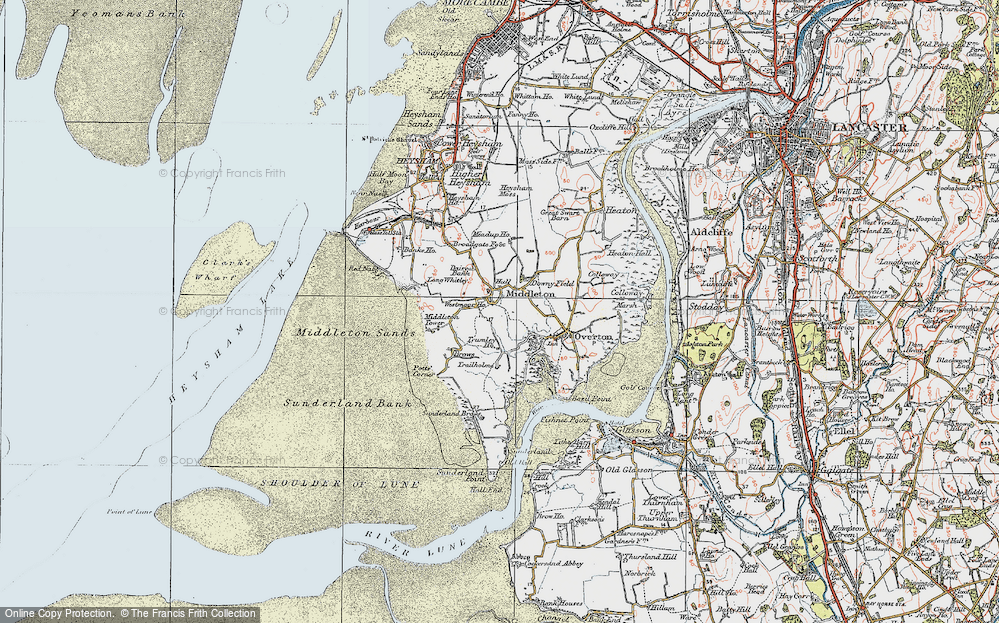 Old Map of Historic Map covering Brows in 1924