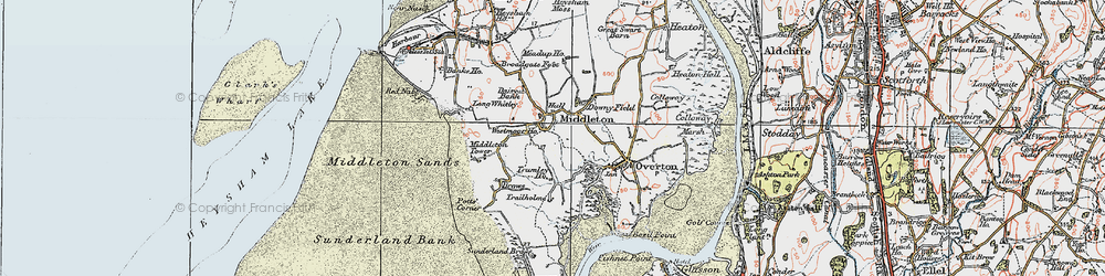 Old map of Westmoor Ho in 1924