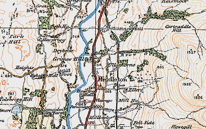 Old map of Brow Gill in 1925