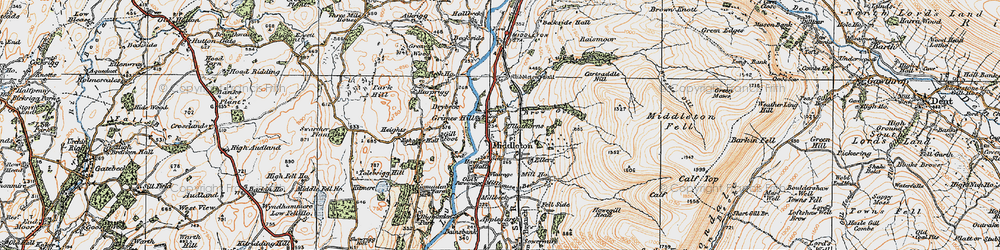 Old map of Brow Gill in 1925