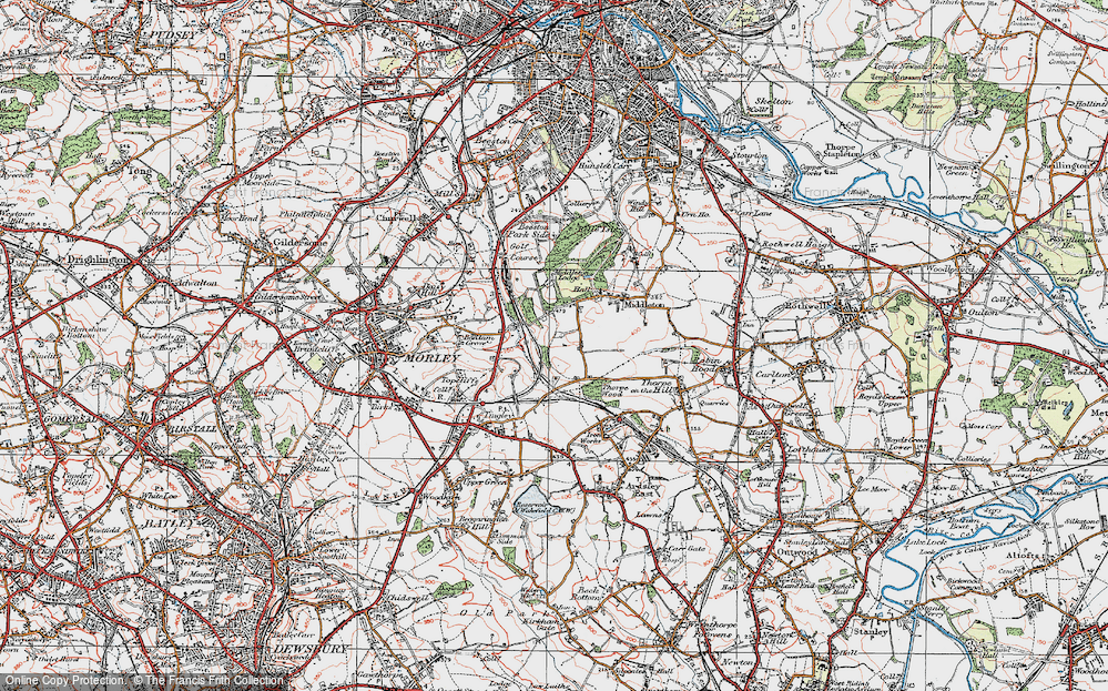 Old Map of Middleton, 1925 in 1925