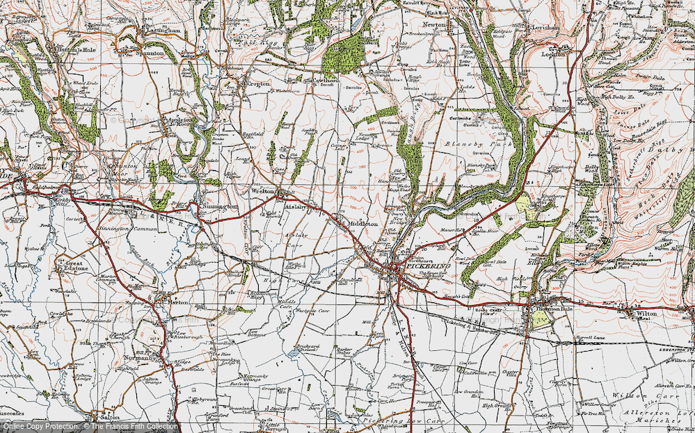 Old Map of Middleton, 1925 in 1925