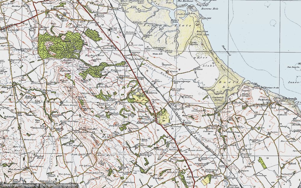 Old Map of Middleton, 1926 in 1926
