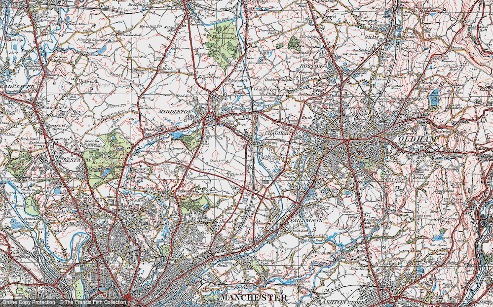 Old Map of Middleton Junction, 1924 in 1924