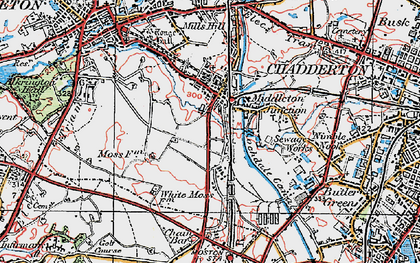 Old map of Middleton Junction in 1924