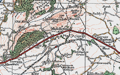 Old map of Bulthy Hill in 1921
