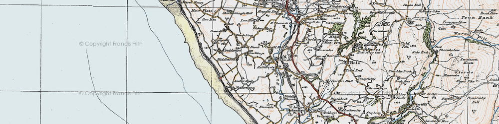 Old map of Black Ling in 1925