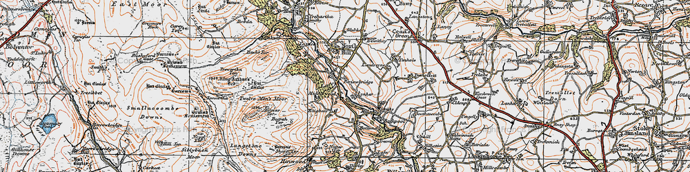 Old map of Middlewood in 1919