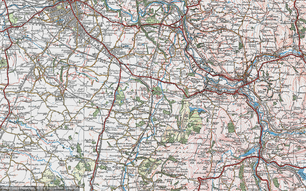 Old Map of Middlewood, 1923 in 1923