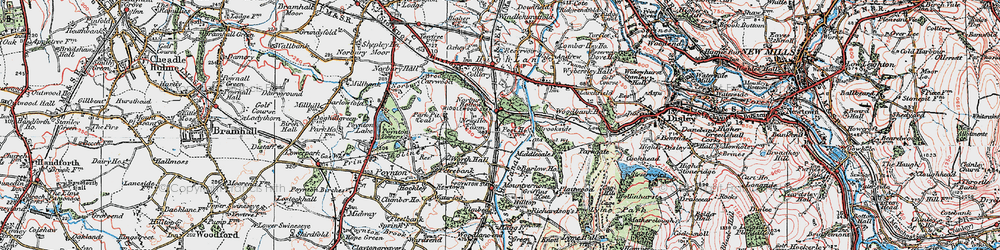 Old map of Middlewood in 1923