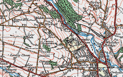 Old map of Middlewood in 1923