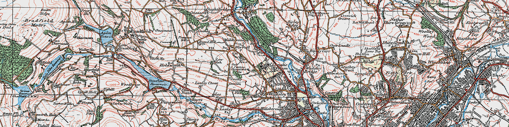 Old map of Middlewood in 1923