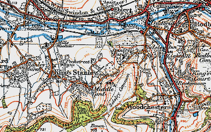 Old map of Bown Hill in 1919