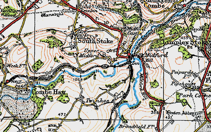 Old map of Midford in 1919