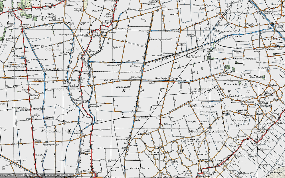 Old Map of Midville, 1923 in 1923