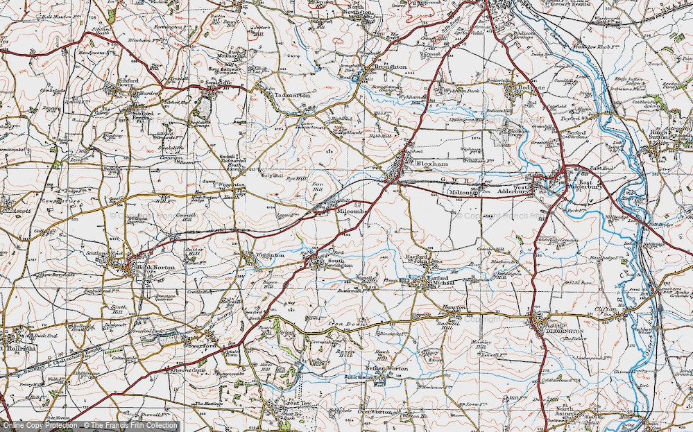 Historic Ordnance Survey Map of Milcombe, 1919