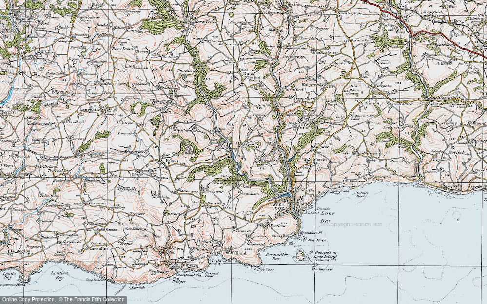 Old Map of Milcombe, 1919 in 1919