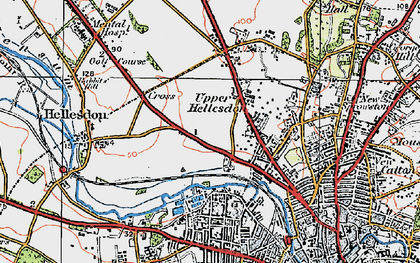 Old map of Mile Cross in 1922