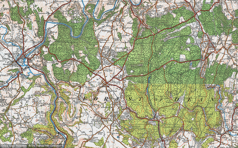 Old Map of Mile End, 1919 in 1919