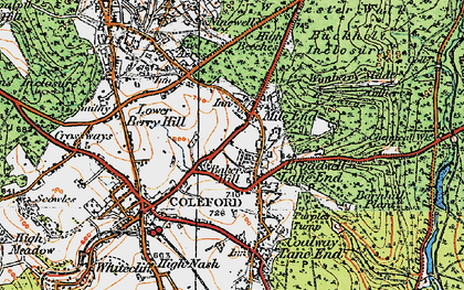 Old map of Mile End in 1919