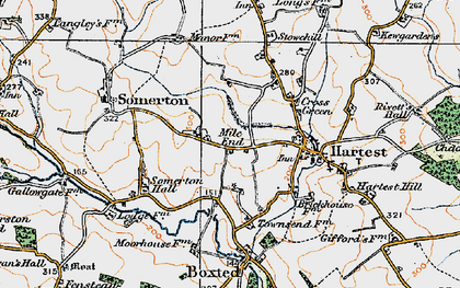 Old map of Mile End in 1921