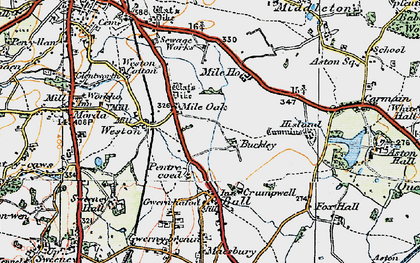 Old map of Buckley in 1921
