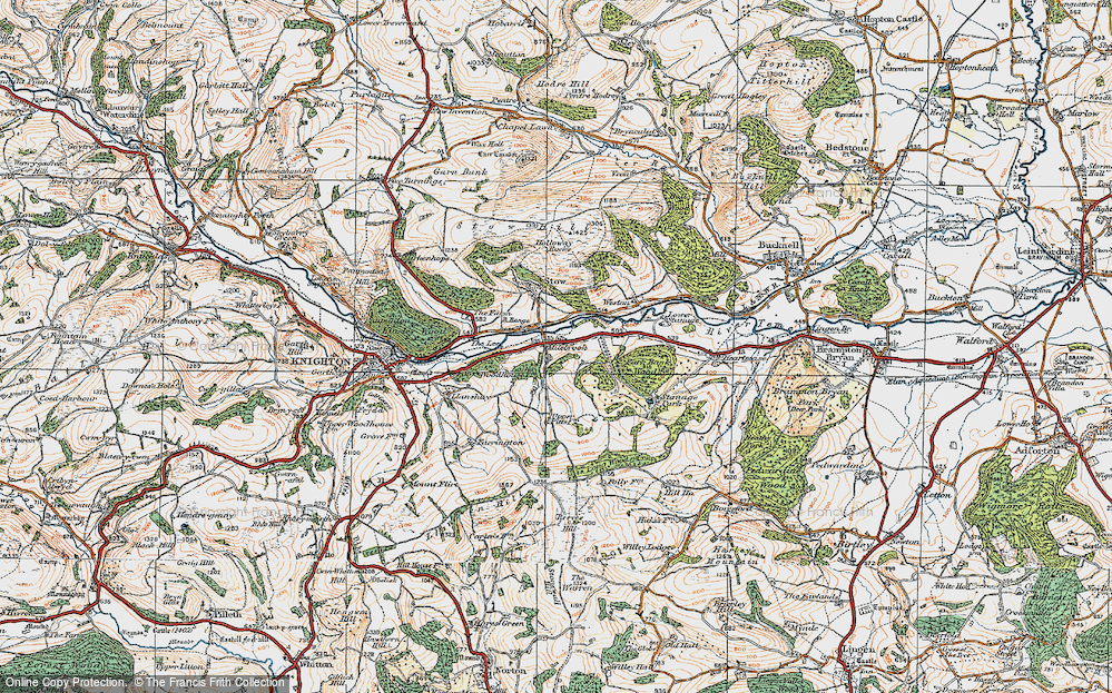 Old Map of Milebrook, 1920 in 1920