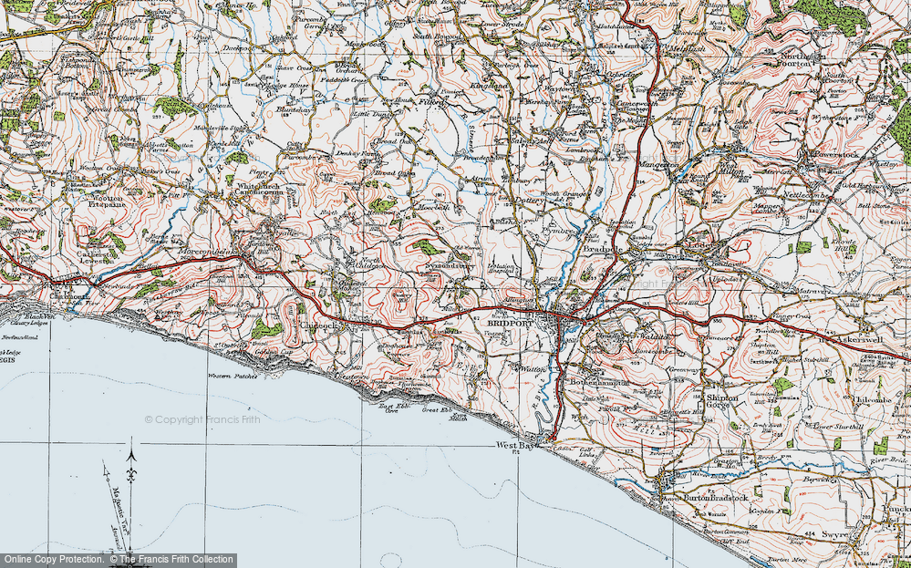 Old Map of Miles Cross, 1919 in 1919