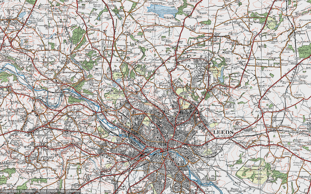 Old Map of Miles Hill, 1925 in 1925