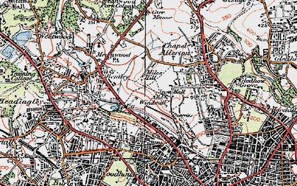 Old map of Miles Hill in 1925