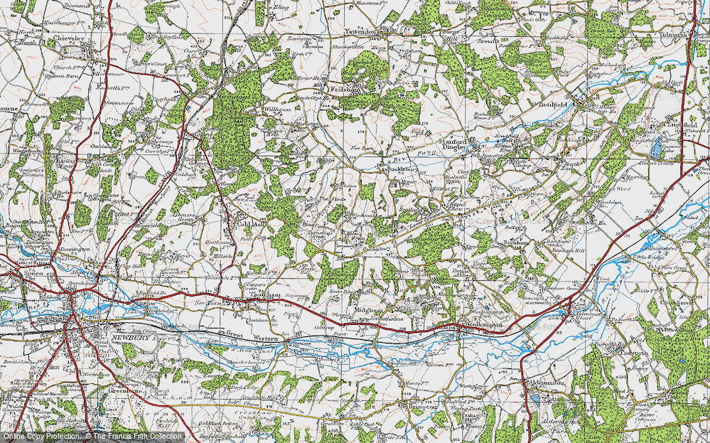 Old Map of Miles's Green, 1919 in 1919