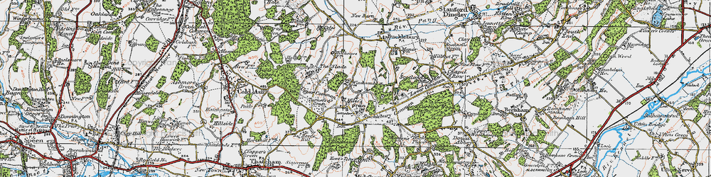 Old map of Miles's Green in 1919