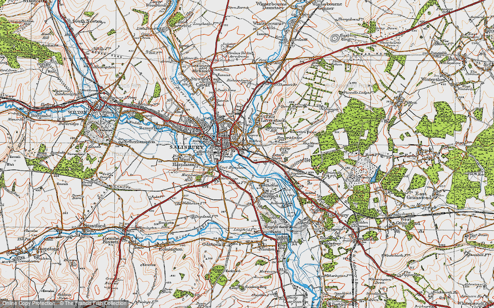 Old Map of Milford, 1919 in 1919