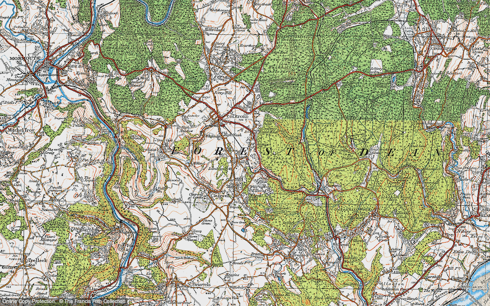 Old Map of Milkwall, 1919 in 1919