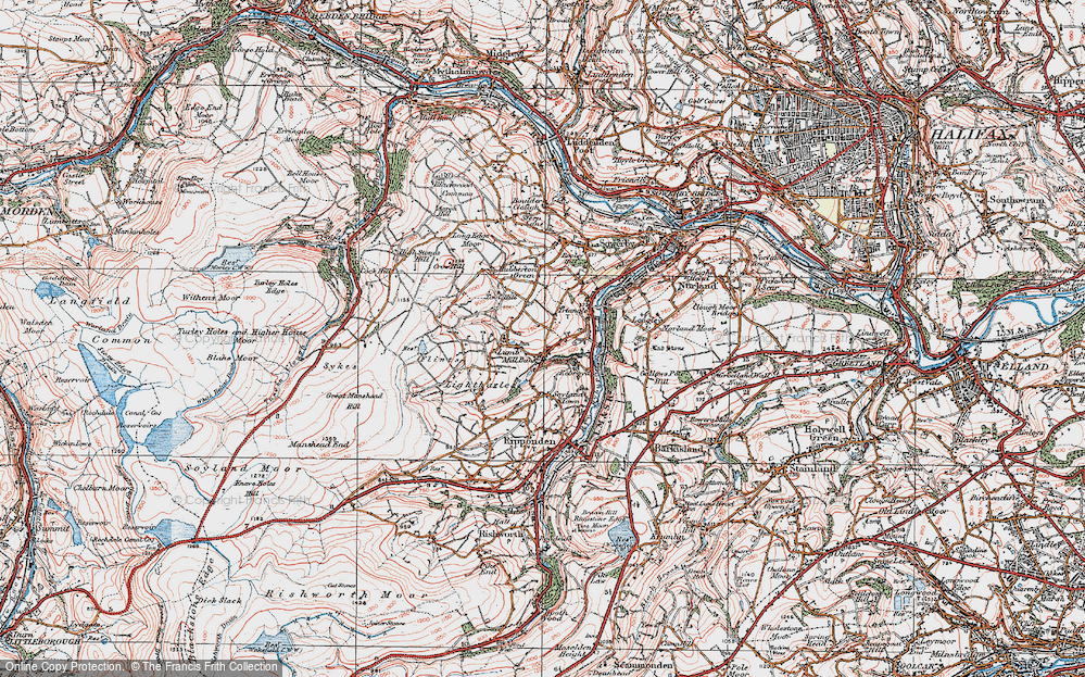 Old Map of Mill Bank, 1925 in 1925