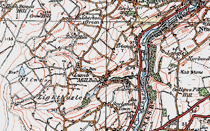 Old map of Mill Bank in 1925