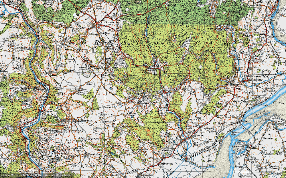 Old Map of Mill Hill, 1919 in 1919