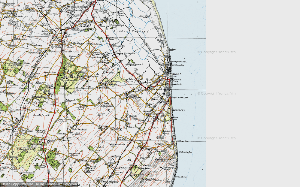 Old Map of Mill Hill, 1920 in 1920