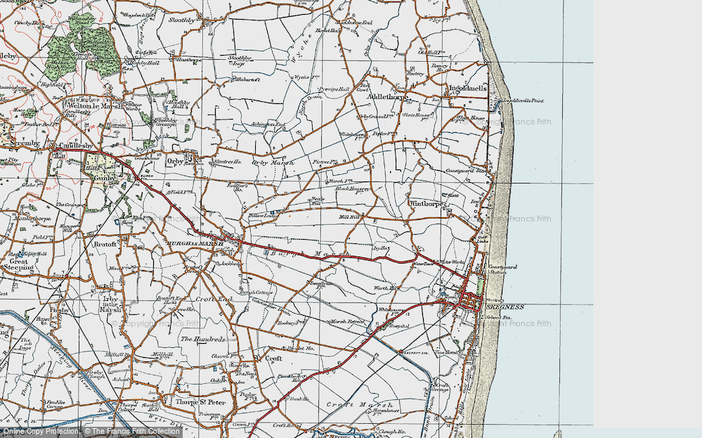 Old Map of Mill Hill, 1923 in 1923