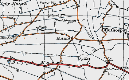 Old map of Mill Hill in 1923