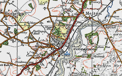 Old map of Little Sutton Hoo in 1921