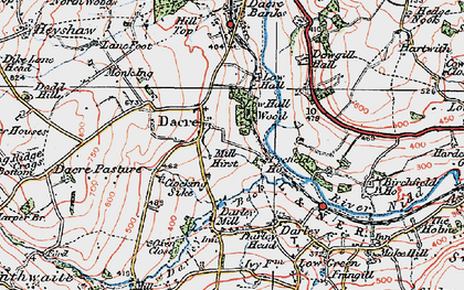 Old map of Mill Hirst in 1925