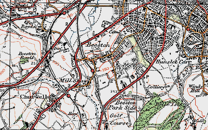 Old map of Mill Shaw in 1925
