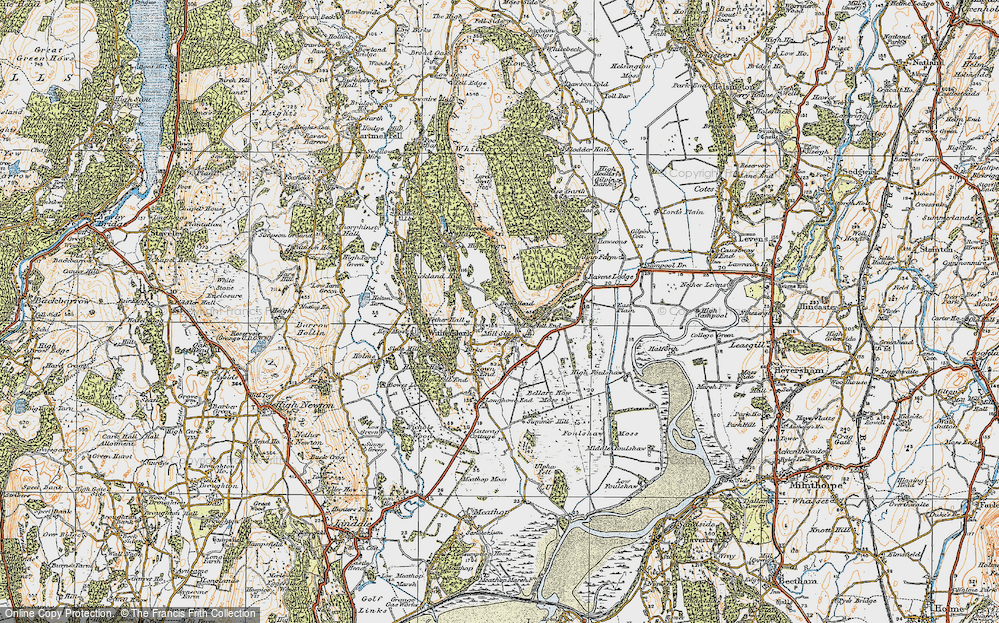 Old Map of Mill Side, 1925 in 1925