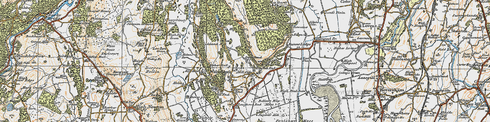 Old map of Mill Side in 1925