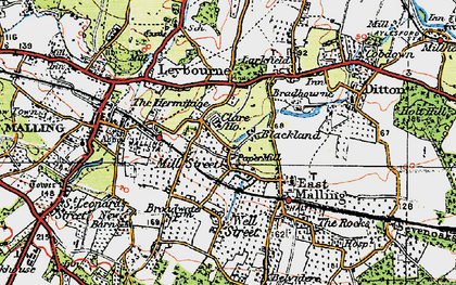 Old map of Mill Street in 1920