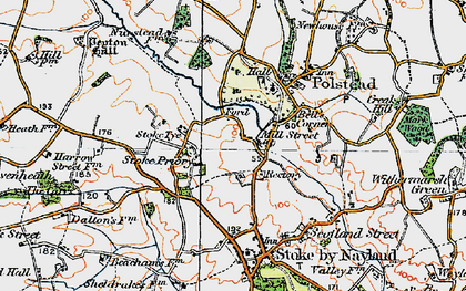 Old map of Mill Street in 1921