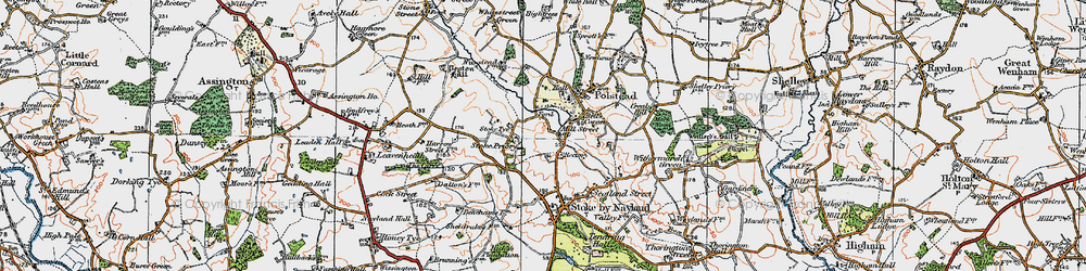 Old map of Mill Street in 1921