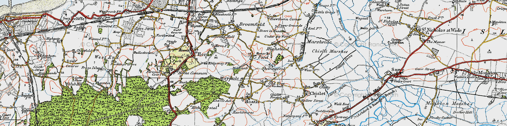 Old map of Millbank in 1920